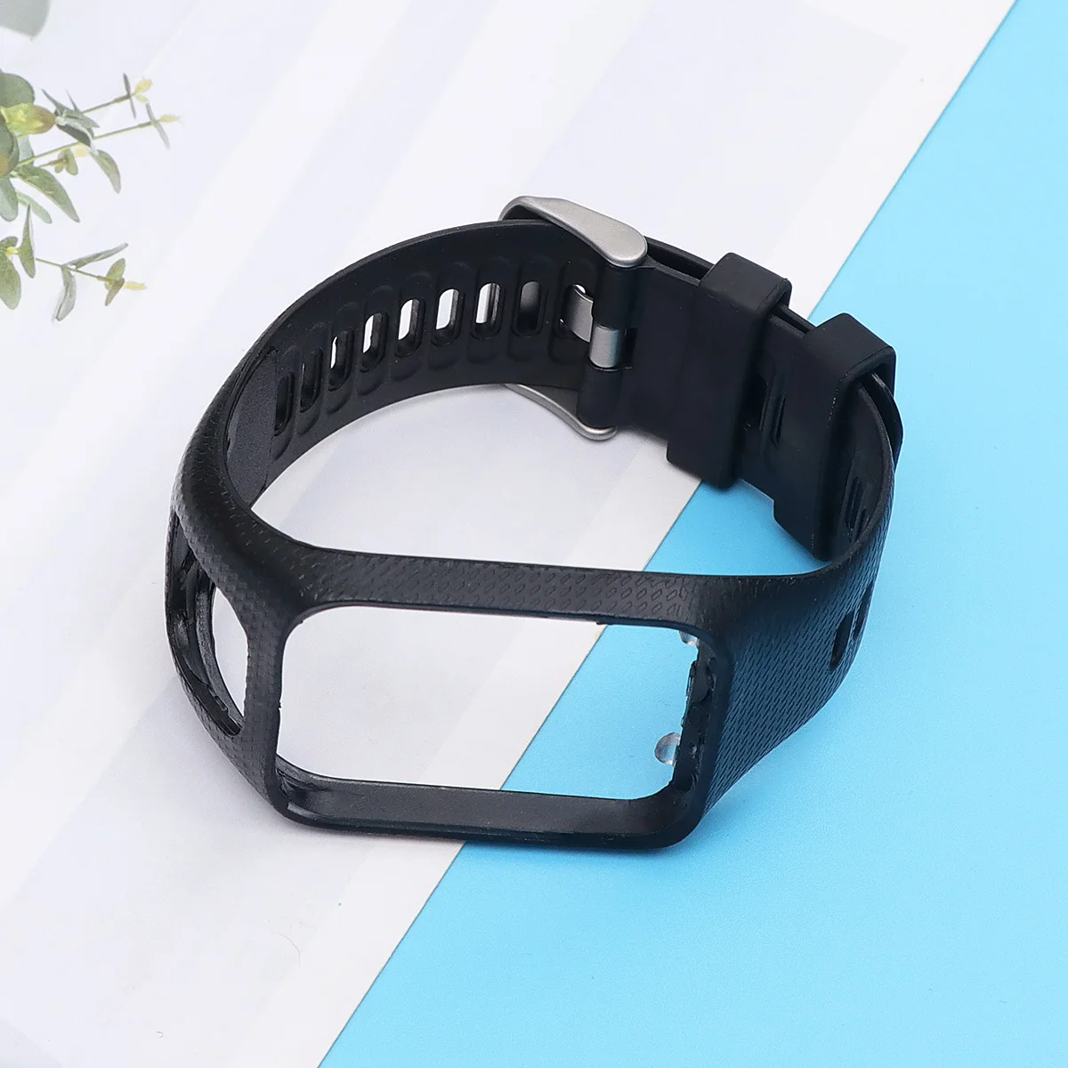 Silicone Watch Band Adjustable Fitness Wristband For Smart Watch Replacement Strap Compatible With Tomtom Runner 2 3 Spark