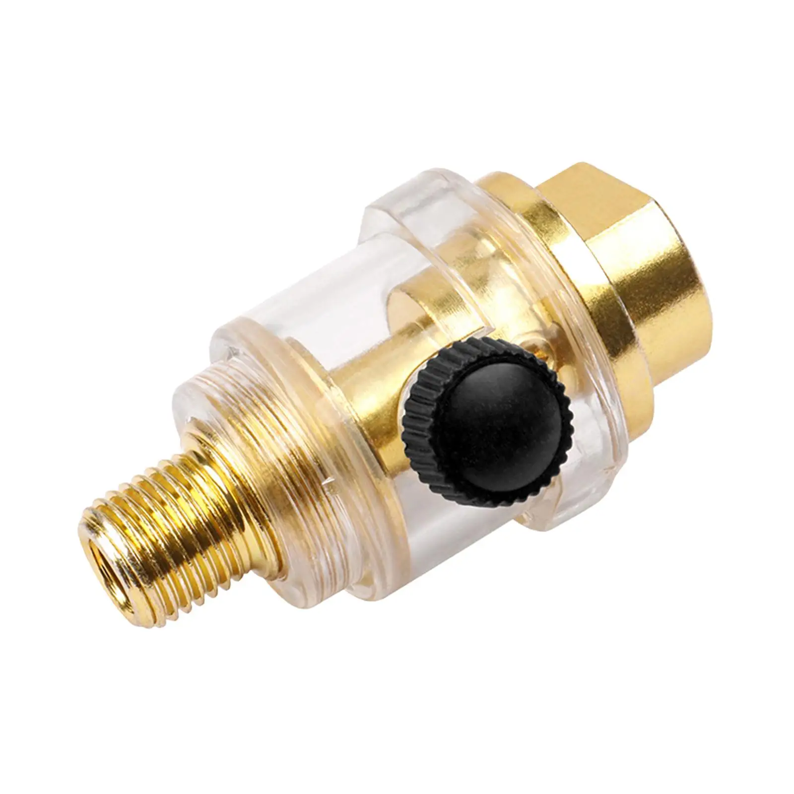 Oiler Lubricator Pipe Automatic Lubrication 1/4 BSP Mini Air Tool Oil Injector Durable Iron for Engine Oil Extraction