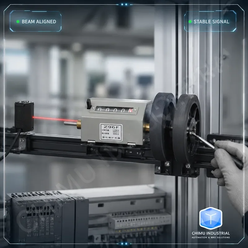 【CHIMU INDUSTRIAL】 Z96-F Mechanical Roller Counter Meter for Textile Fabric Inspection Machine Rolling Yardage Measurement