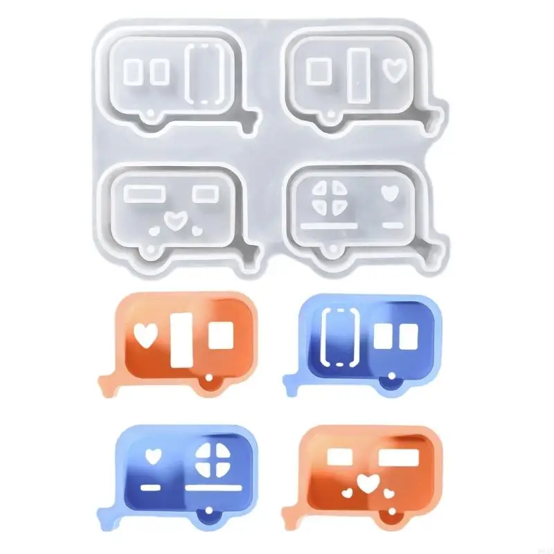 

Sturdy Silicone Mould Small Bus Panel Designs Portable for Craft Supplies and Decorative Lighting Projects Ornament 964A