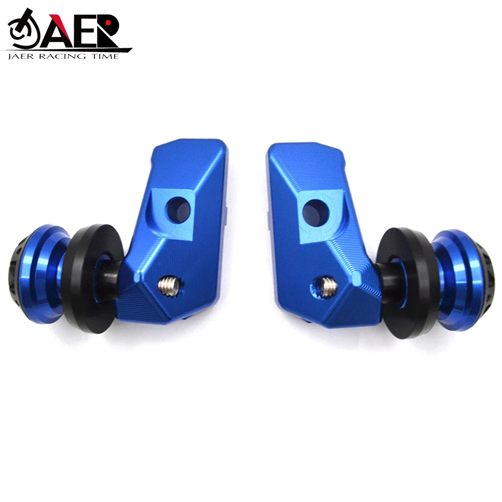 Rear Axle Spindle Chain Adjuster Blocks Spool Sliders for Yamaha MT03 MT25 R3 2015-2018 R25 2013-2018