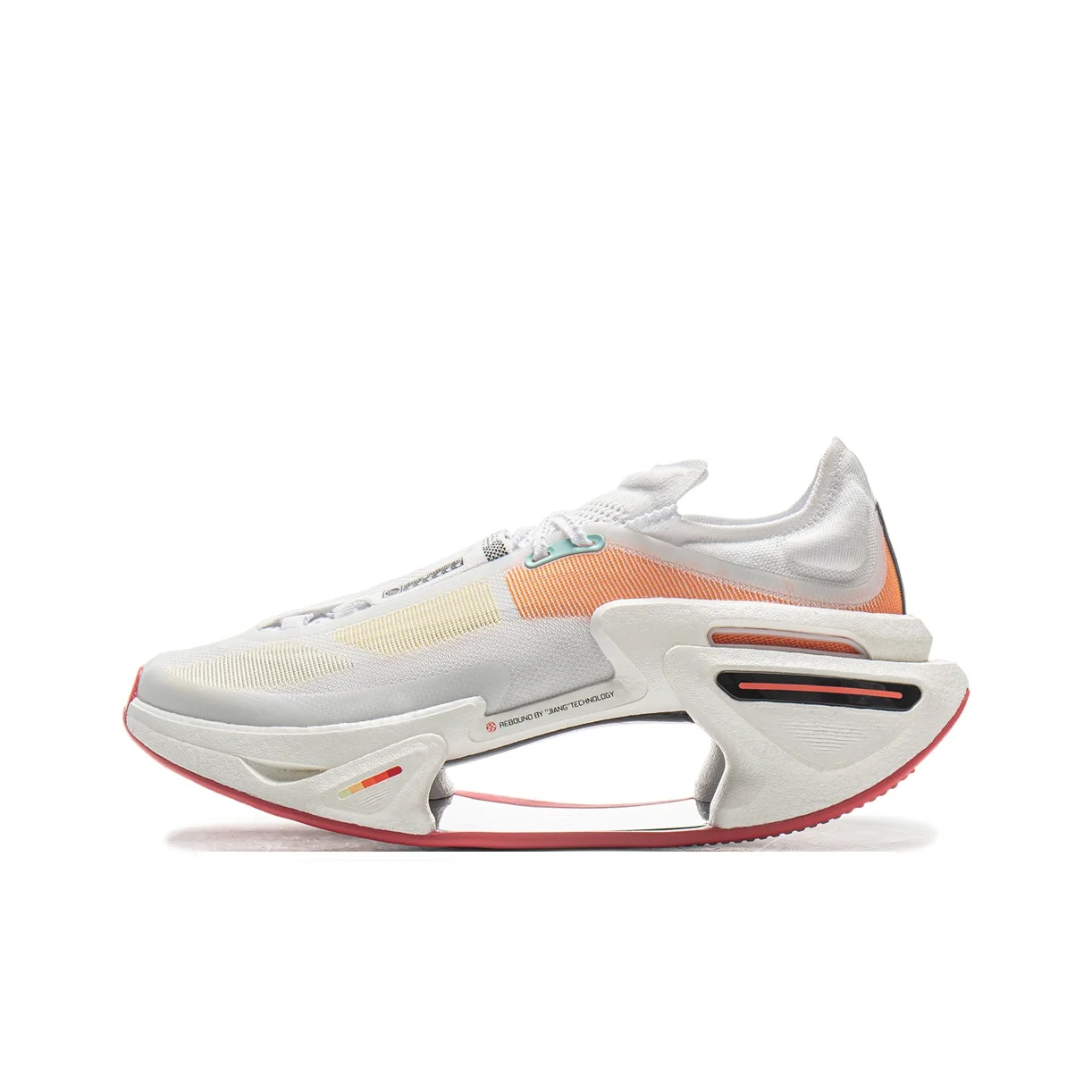 Li Ning Shadow 3.0 Breathable Low top Casual Training Racing Running Shoes Unisex Standard White Orange Peel Orange ARRV001-21