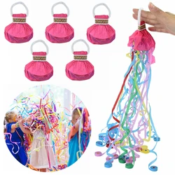 Party Popper Hand Throw Streamer Confetti Decoration Paper Hand Throw Ribbon for Wedding Celebration Atmosphere Props Supplies