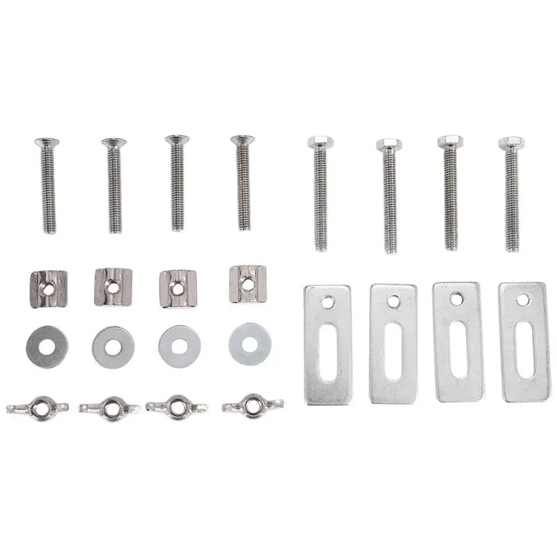 [HOT!】 4Pcs T-Track Mini Hold Down Clamp Kit With Iron Machine Engraving Machine Plate Clamp Fixture For Cnc Engraving Machine