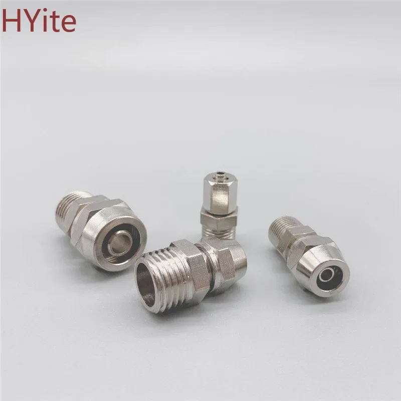 PC4 6 8 10 12 14 16mm Pipe Tube to M5 1/8 1/4 3/8 1/2 trachea Quick screw connector copper pneumatic components Fast twist joint