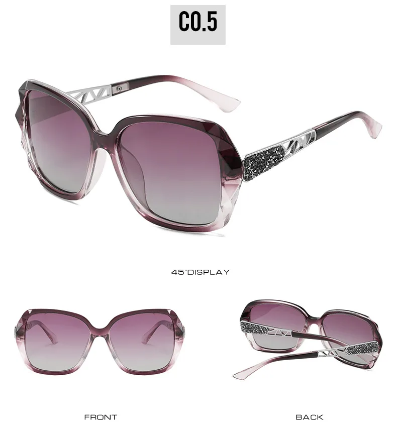 2026 Neue Damen-Sonnenbrille Modische Vielseitige Trend-Polarisierte Sonnenbrille Retro Hochwertige UV400-Schutzbrille Farbverlauf Bunte Sonnenbrillen – Detail 13