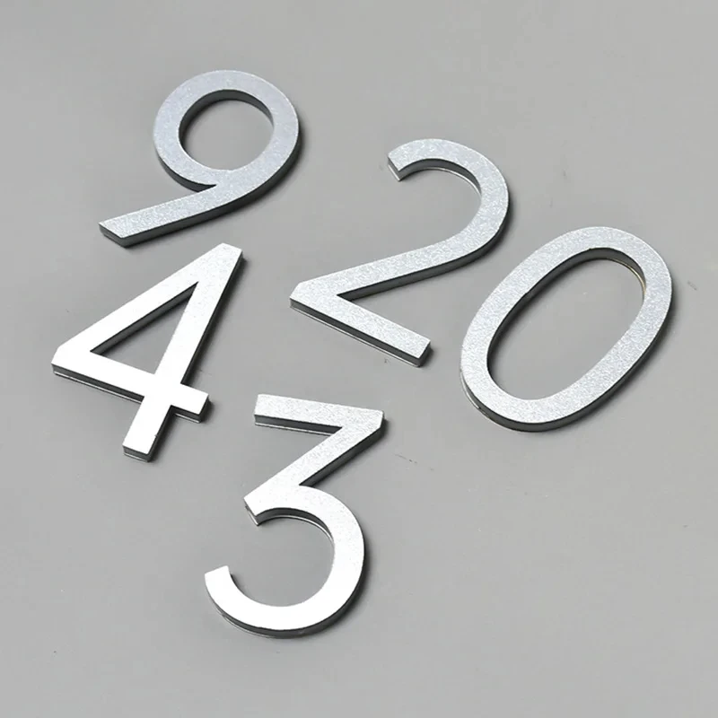 1pcs Acrylic House Number Self-adhesive Apartment Door Numbers House Number Plate For Outdoor Hotel Home Mail Box Label