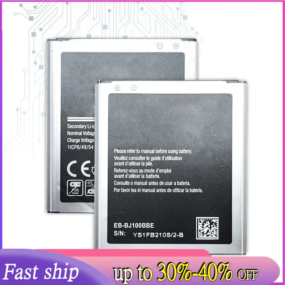 Kikiss Mobile Phone Battery 1850Mah EB-BJ100BBE For Samsung Galaxy J1 SM J100 J100F J100H J100M EB BJ100BBE Lithium Batteries