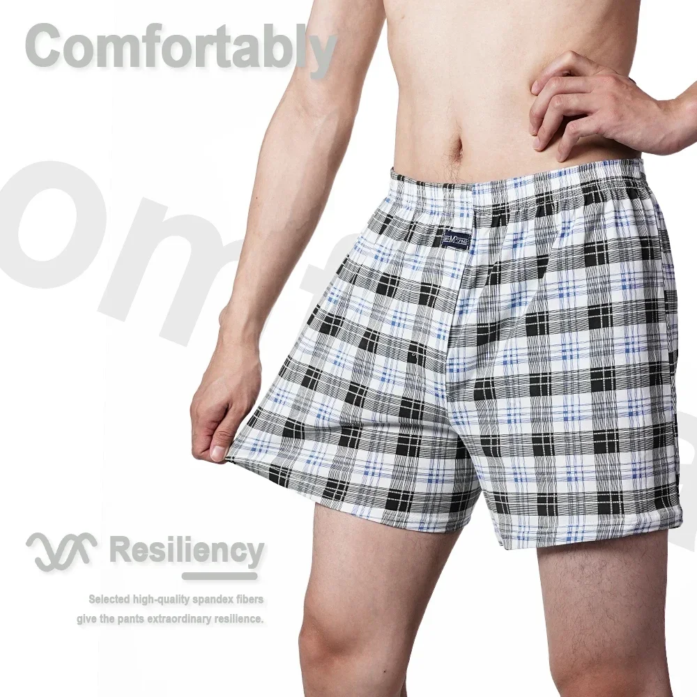 Allo pants plus size boxer briefs for men cotton slacks all high-waisted boxers Big Underpants Pajama Bottoms at home High waist