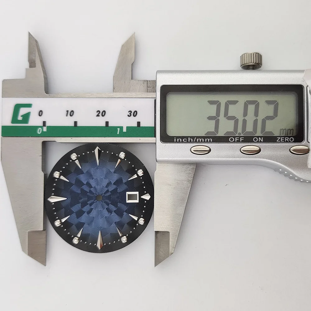 Relógio nh35 dial cocktail dial 35mm modificado acessórios de relógio nh35 nh36 nh34 movimento automático relógio mods diy relógio dial nh38