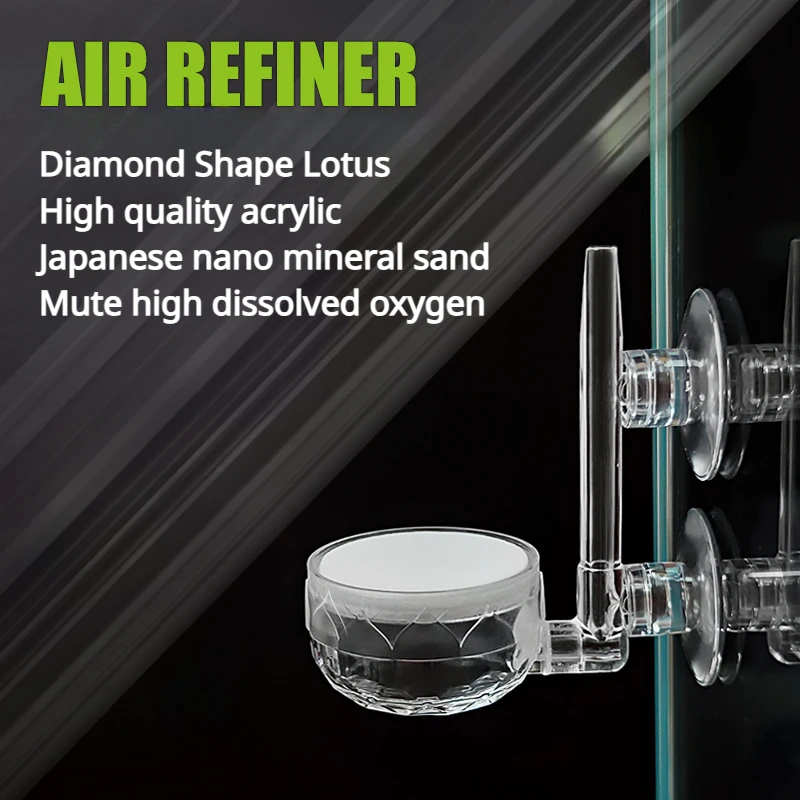 Air Refiner Fish Tank Aquarium Grass Shrimp Connected To Oxygen Pump with Oxygen Air Refiner Nano Air Low-pressure Air Bubbles