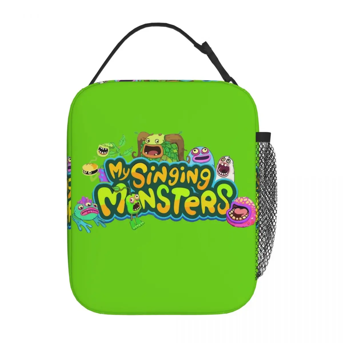 Funny My Singing Monster Accessories Insulated Lunch Bag For School Office Food Container Reusable Thermal Cooler Lunch Box