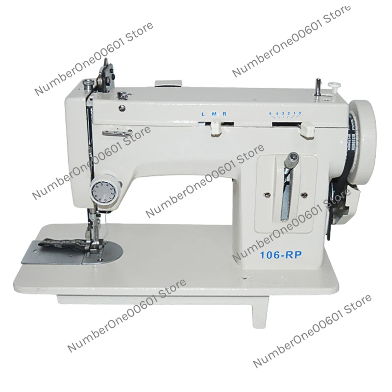 

220V/110V 150W Household Sewing Machine 106-RP Inch BateRpak Arm Fur Leather Fall Clothes Stitch Sew Machine 0-7MM adjustable