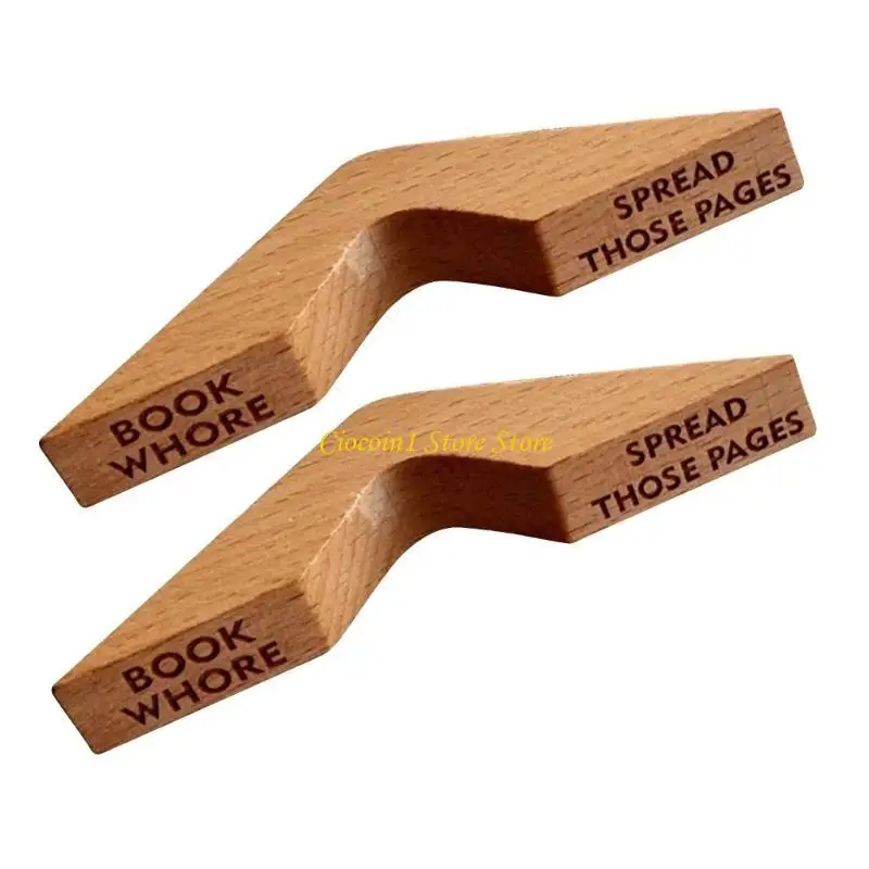حامل صفحة إصبع الإبهام، حامل صفحة الكتاب الخشبي، علامة صفحة الكتاب الخشبية، الإشارات المرجعية الخشبية لقراءة المعلم الطلابي