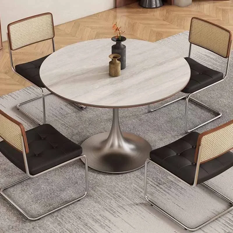 دراسة طاولة طعام مستديرة قطعة مركزية الشمال تصميم صغير طاولة طعام القهوة غرفة المعيشة مركز Stoly Do Jadalni أثاث المنزل
