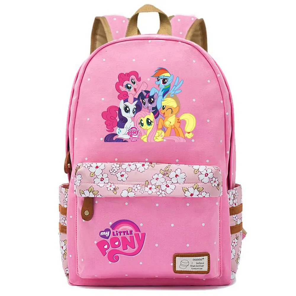 Little Pony Unicorn  Backpack Schoolbag Travel Notebook Bag Gift for Kids Students