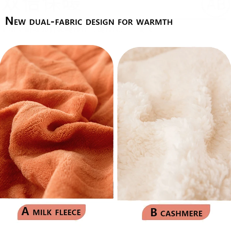 220x240 5kg Super Warm Lamb Wool Quilt Winter Thickened Cotton Quilt Warm Cotton Double Sided Velvet Soft Extra Large Blanket 이불