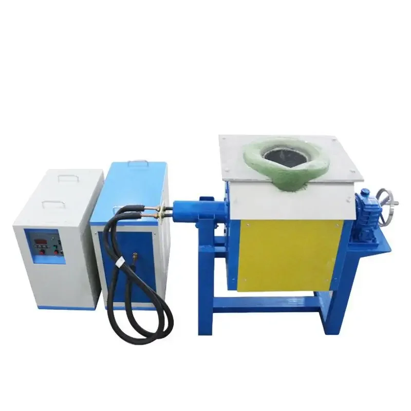 1-500G intermediate frequency induction melting furnace aluminum melting furnace copper melting furnace intermediate