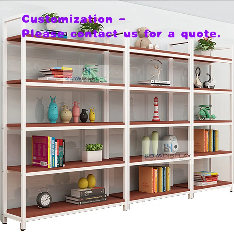 custom.New Trend Customizable Size Foldable Modern French Metal Bookcase Bookshelf Display Rack