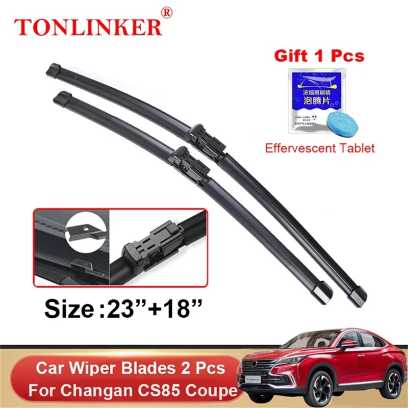 

TONLINKER Wiper Blades For Changan CS85 Coupe 2018-2022 2023 Car Accessories Front Windscreen Wiper Blade Brushes Cutter Goods