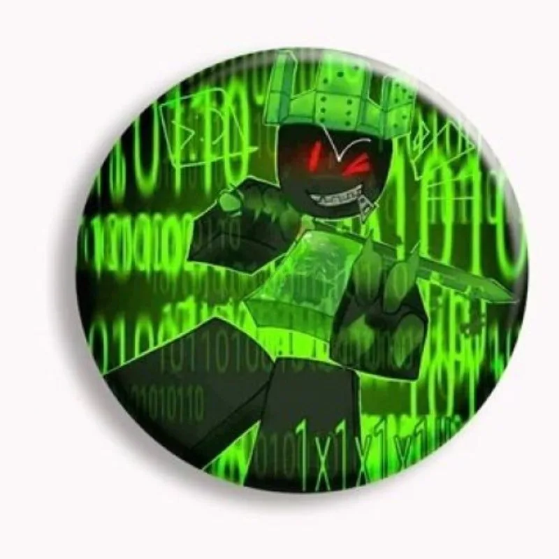 الإبداعية الكرتون Roblox المعادن المينا بروش شارات على ظهره الملابس التلبيب الستر الجينز اكسسوارات الديكور بطاقة هدية #6