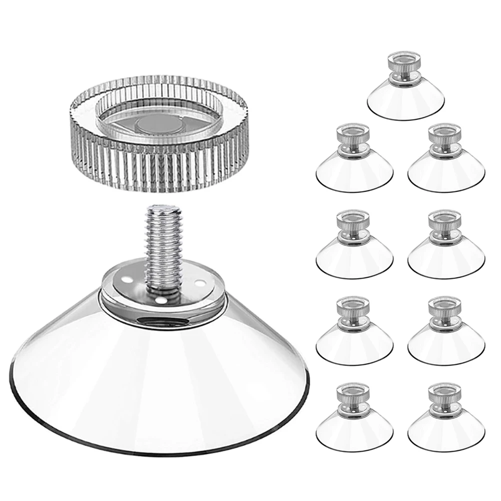 

10pcs Suction Cup Mount 40mm Window Pads Holder Plastic Adhesive Glass Suckers Kitchen Bathroom Tools Strong Adsorption Reusable