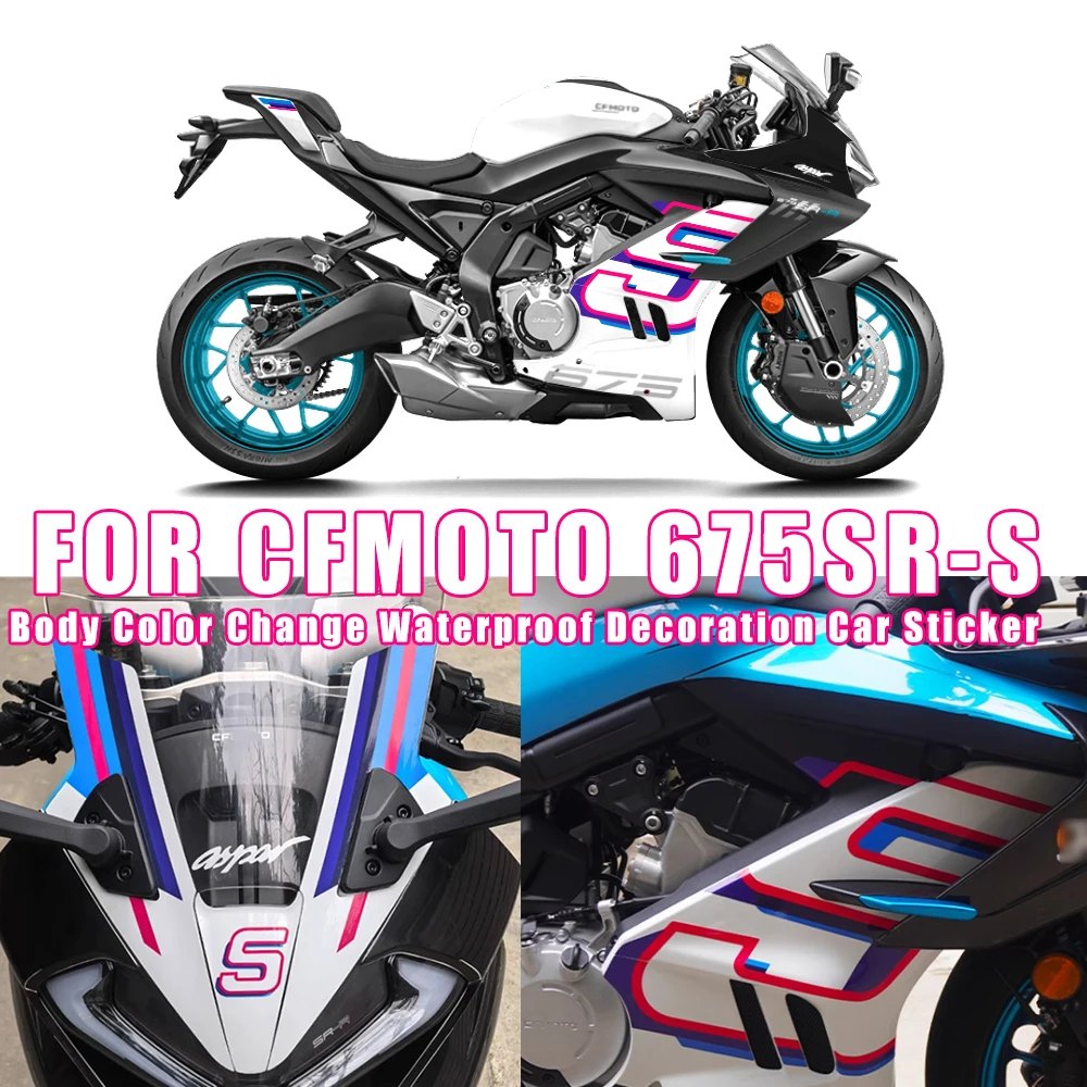 

For CFMOTO 675SR 675 SR 675SR-S 675SS SR675 Motorcycler Full Body Change Color Decals Waterproof Decoration Protection Stickers