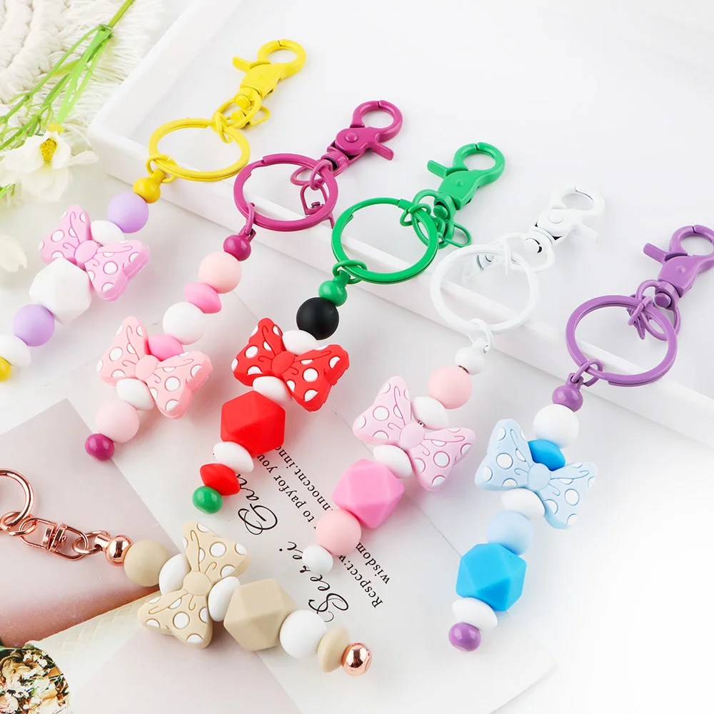 51pcs/set Silicone beads Round Lentil Beads Focus Food GradeFor Jewelry Making DIY Keychain Necklace Bracelet