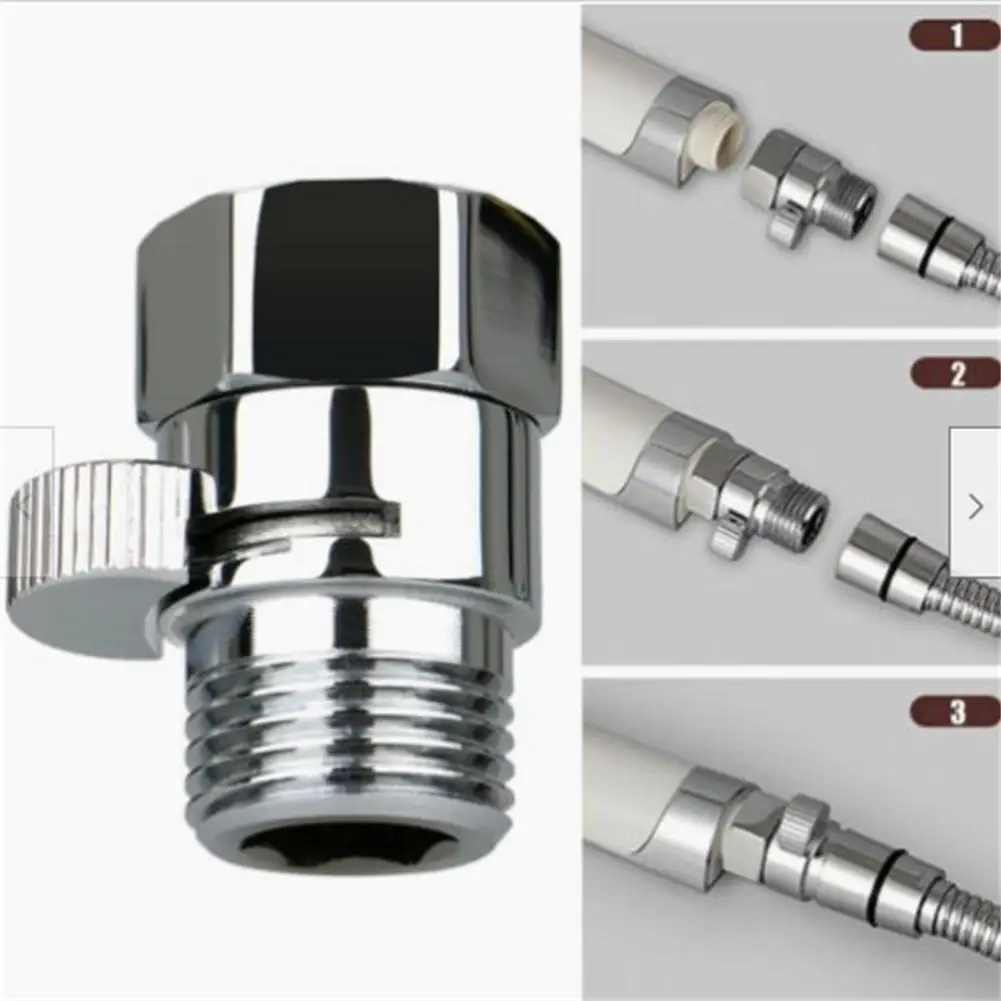 Full Brass G1/2" Flow Quick Control Shut-off Valve For Shower Head Hand Showers Bidet Sprayers Water Saving