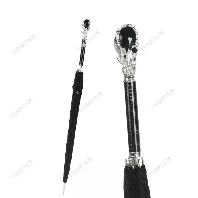Styling handle umbrella Business long handle umbrella Retro luxury creative all-weather umbrella Home