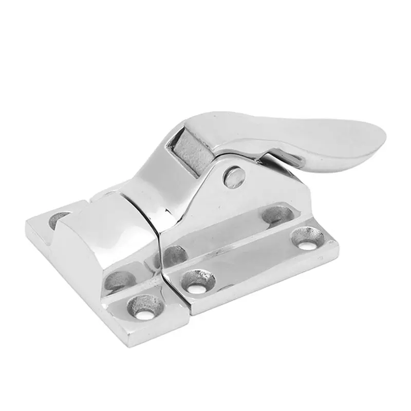 Lockable Clamp Door Latch In Marine Grade Stainless Steel 48 X 38Mm For Boat, Yacht, RV