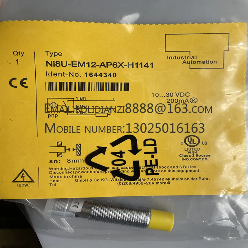 

The brand-new original sensor NI8U-EM12-AP6X-H1141 NI8U-EM12-AN6X-H1141 in stock