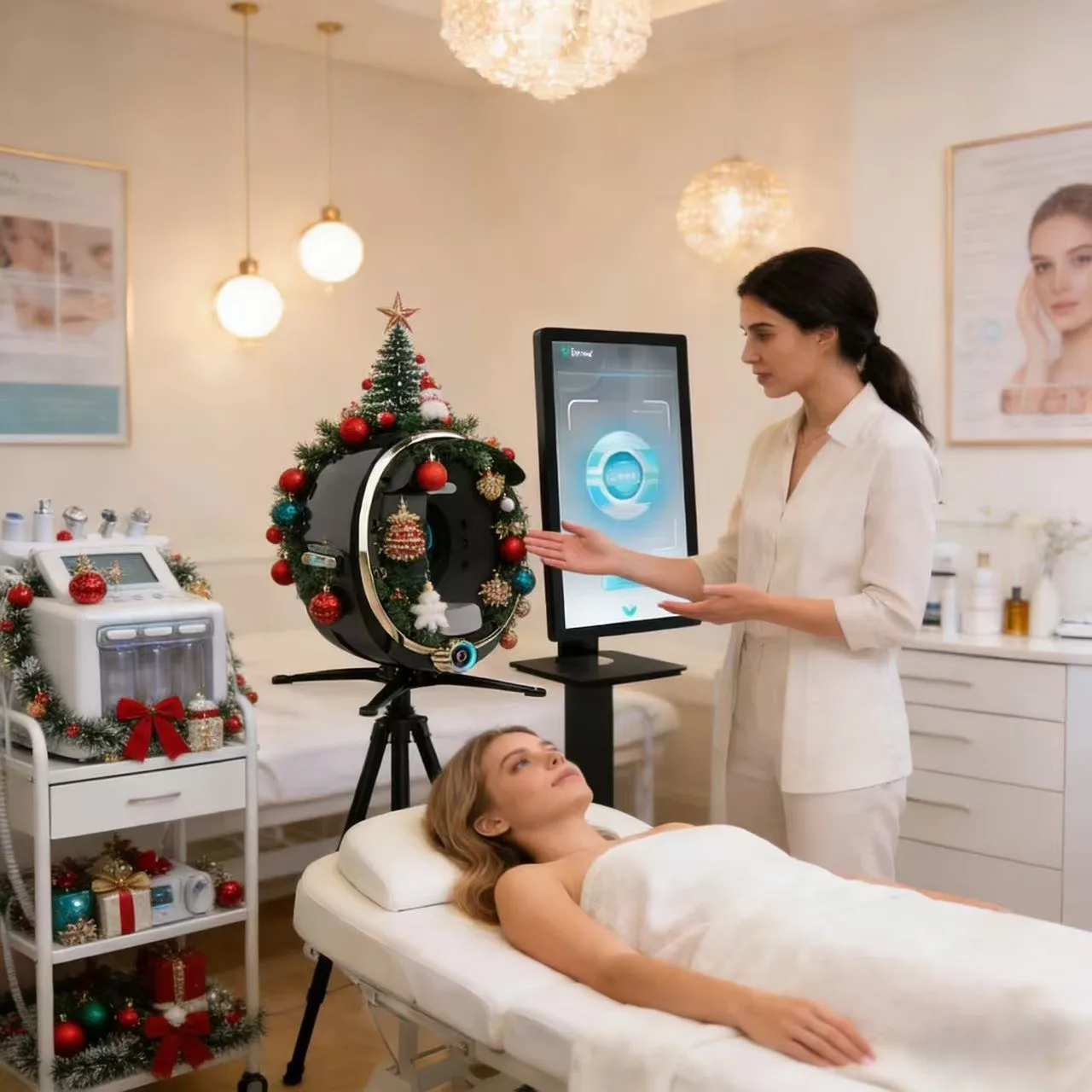 SLyric 3D Skin Diagnosis System 36 Million Pixels Facial Analysis Machine Skin Moisture Detection Analyzer Salon Use Device