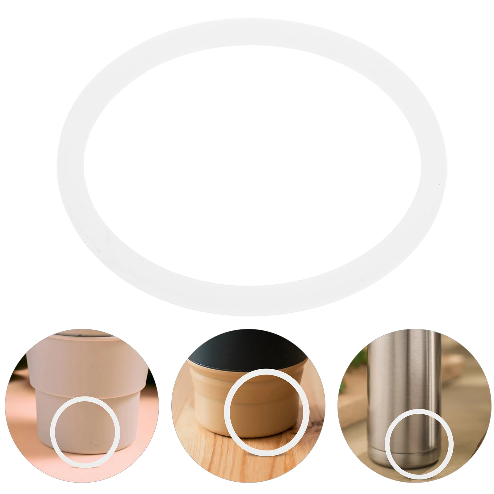 

Silicone Replacement Gaskets For Water Bottles Leakproof Sealing Rings Flip Lid Cap Compatible With Various Insulated