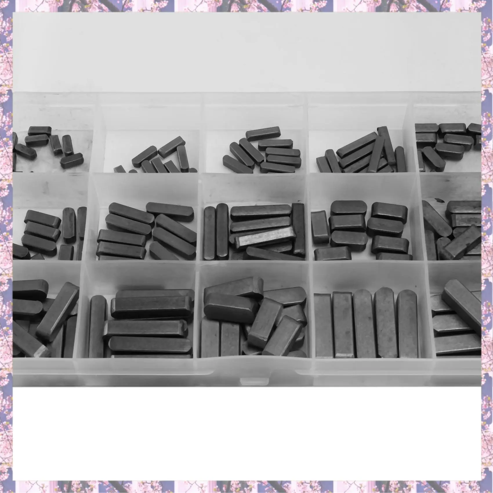 

Retail 280Pcs Key Stock Assortment 10Mm X12mmx 16Mm X20mm X25mm X30mm Key Stock Keystock Parallel Drive Shaft Keys Set