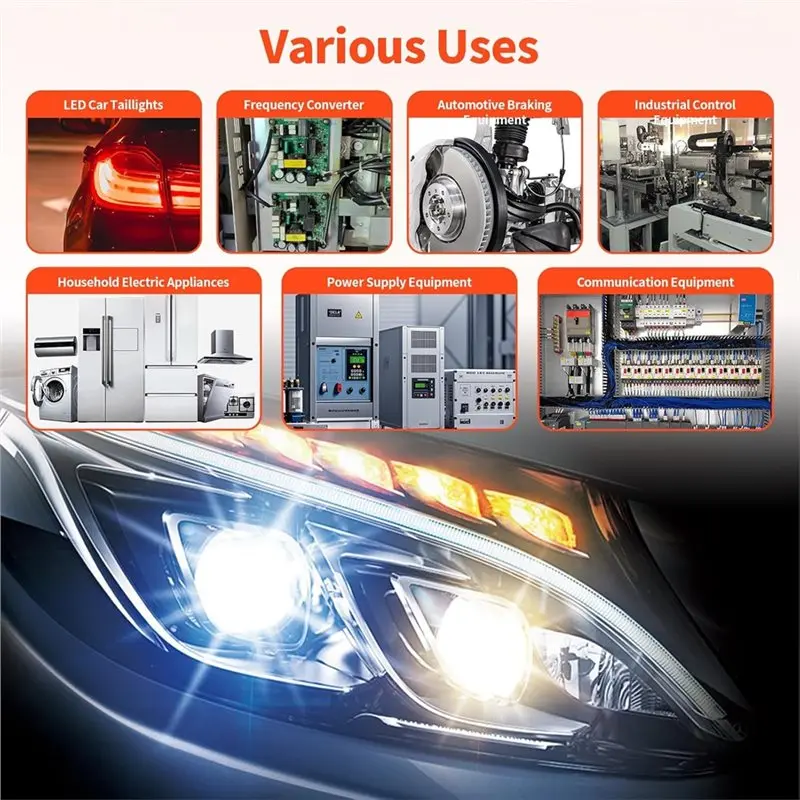 M12K-Resistors 4Pcs 50W 6Ohm Load For LED Turn Signals-For Led Load Resistor Kit, Fix For LED Bulb Flash