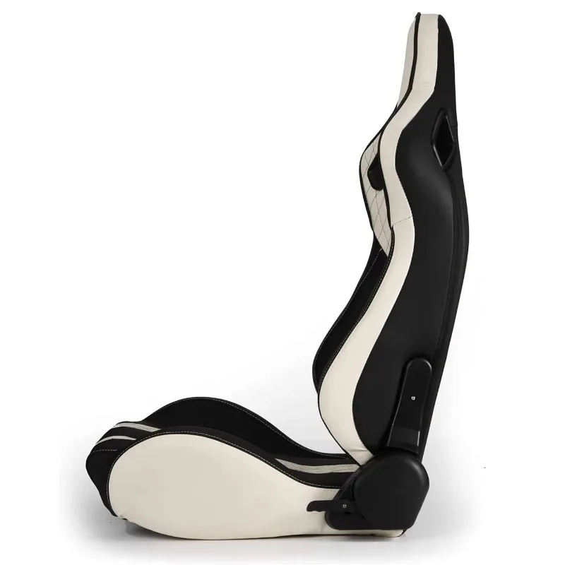 1094 Universal High Quality Leather Simulator Adjustable Vehicle Bucket Seats Sim Car Racing Seats