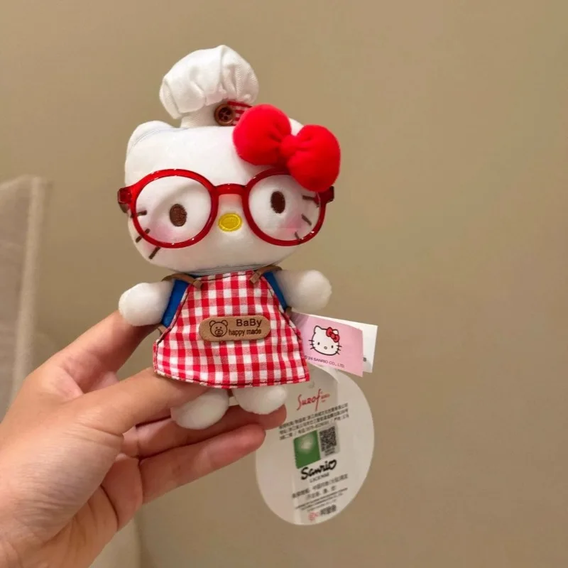 

Очаровательная плюшевая кукла Hello Kitty, аксессуар для сумки, милое весеннее украшение для прогулок, подарок