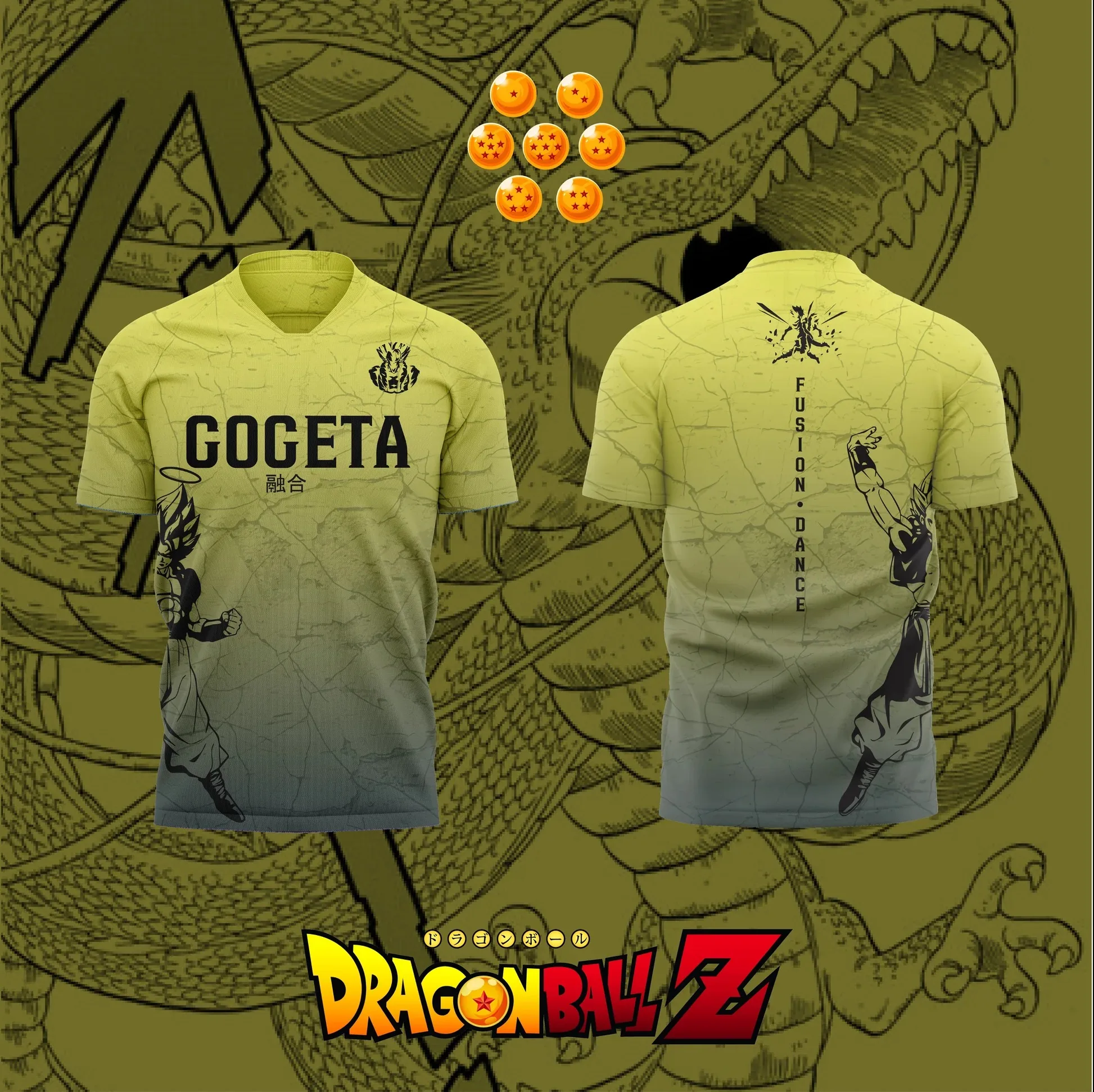 

Футболка-джерси Bandai Dragon Ball Z Anime GOGETA с 3D-принтом, мужская, летняя, спортивная, повседневная, свободного кроя, для детей/взрослых, Y2K, 2026