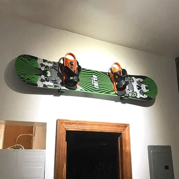Wall Mounted Snowboard Rack Ski Skateboards Display Racks Storage Shelf Wall Snowboard Holder Home Garage Organizer Accessories