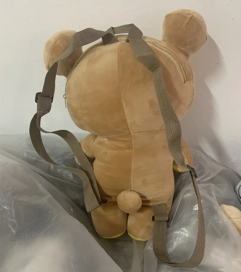 Sac à dos en peluche Rilakkuma Anime Bear pour femmes et filles, sacs mignons Boby Kawaii, sac à dos pour enfants