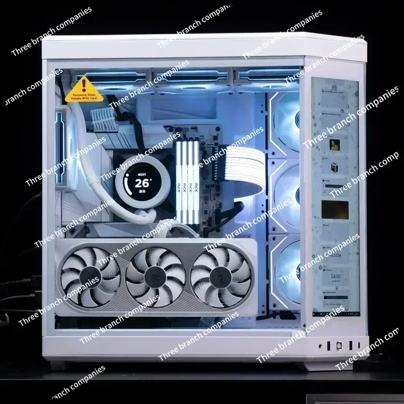 computer case, 280/360 water-cooled panoramic side transparent glass fish tank, computer case Y60 /Y70