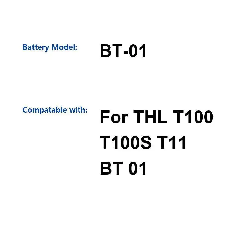 

2700 мАч для Thl T100 T100S T11 BT-01 аккумулятор для мобильного телефона, легкий, долговечный