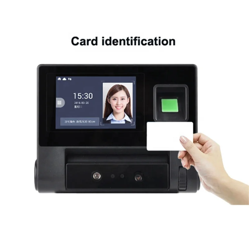 Wholesale Contactless Palm face fingerprint recognition employee time attendance machine with  free SDK software