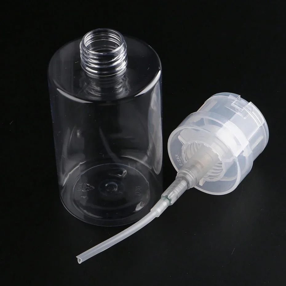 200 ミリリットル空のポンプ液体アルコールプレスマニキュアリムーバークリーナーボトルネイル詰め替えボトルディスペンサーマニキュア容器