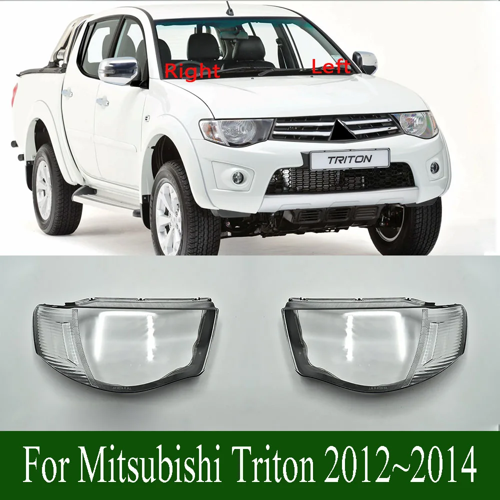 

For Mitsubishi Triton 2012~2014 Headlight Cover Lampshade Transparent Headlamp Lamp Shell Lens