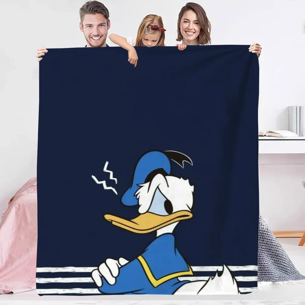 Sleeping Blankets and Throws Donald Duck Winter Blanket Warm Blanket for Sofa Downy Bedspread on the Bed Throw Knee Fluffy Cute