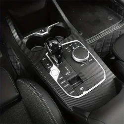 For BMW 1 Series F40 2020-2023 Interior Central Control Panel Door Handle Carbon Fiber Stickers Decals Car Styling Accessorie