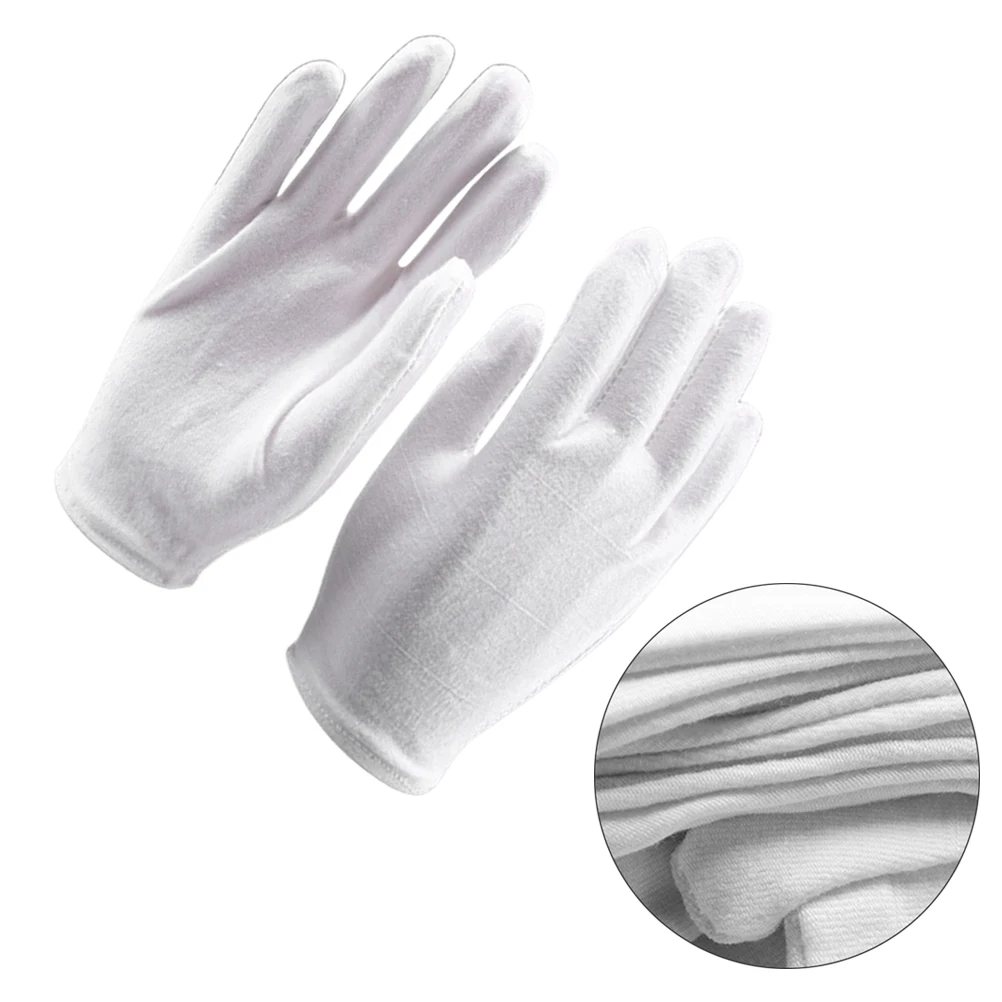 

8 Pairs Cotton Protective Gloves Lightweight Durable Soft Blends Industrial Gardening Cleaning Reusable Fits Most