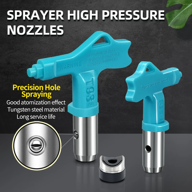 

High-quality T93 high-pressure airless nozzle no leakage 2-8 series airless nozzle fits Wagner airless paint spray guns